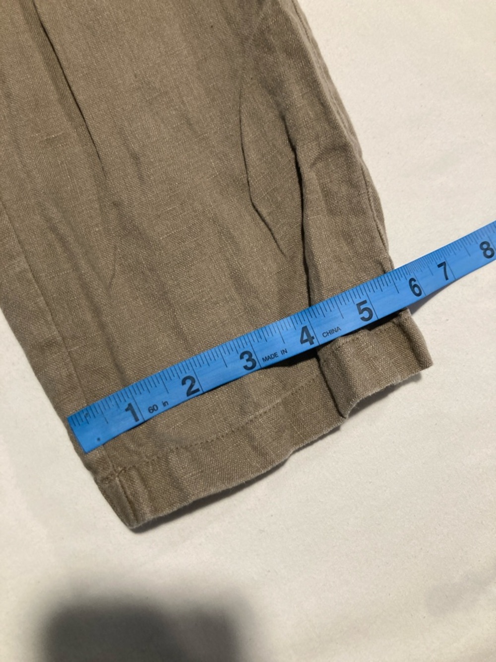 100% Linen Drawstring Pants Size Large (R38) - Picture 7 of 11